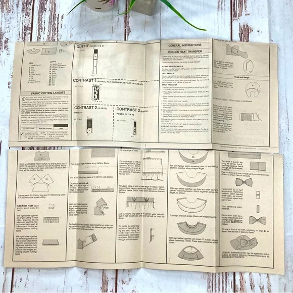 Butterick Holly Hobbie #146 Patterns Vintage 1990 One Size DIY - Picture 10 of 12